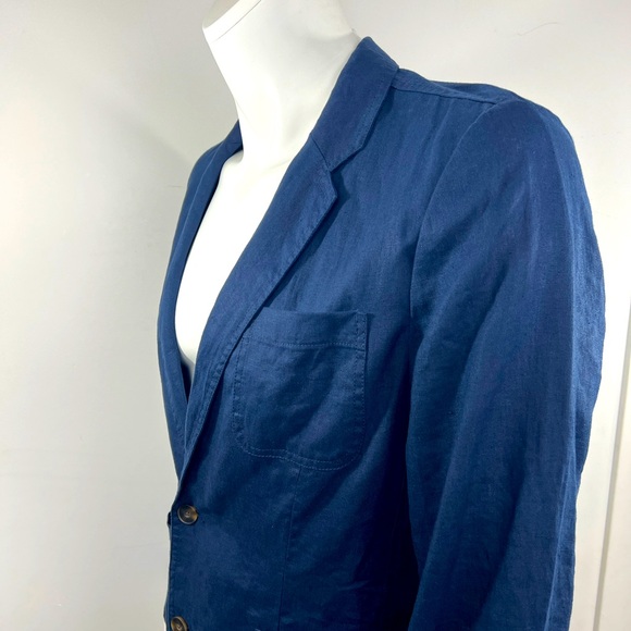 TRUTH, MEN’s 100% LINEN LIGHT & AIRY SUMMER NAVY JACKET, SIZE 42 (LARGE) - Picture 4 of 16